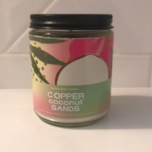 BATH AND BODY WORKS copper coconut sands candle